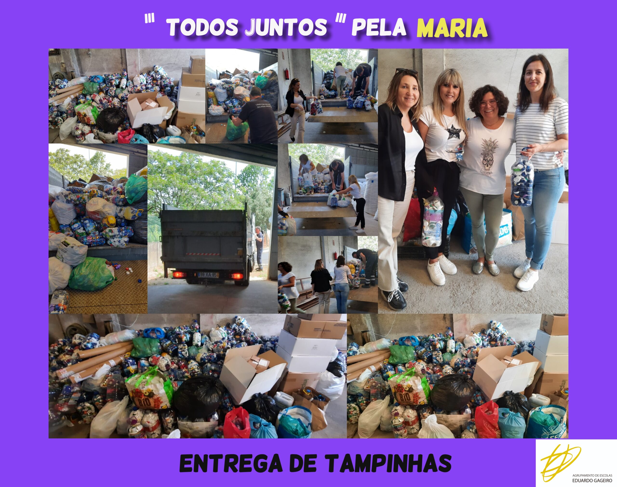 Read more about the article Campanha de Recolha de Tampinhas “Todos Juntos pela Maria”