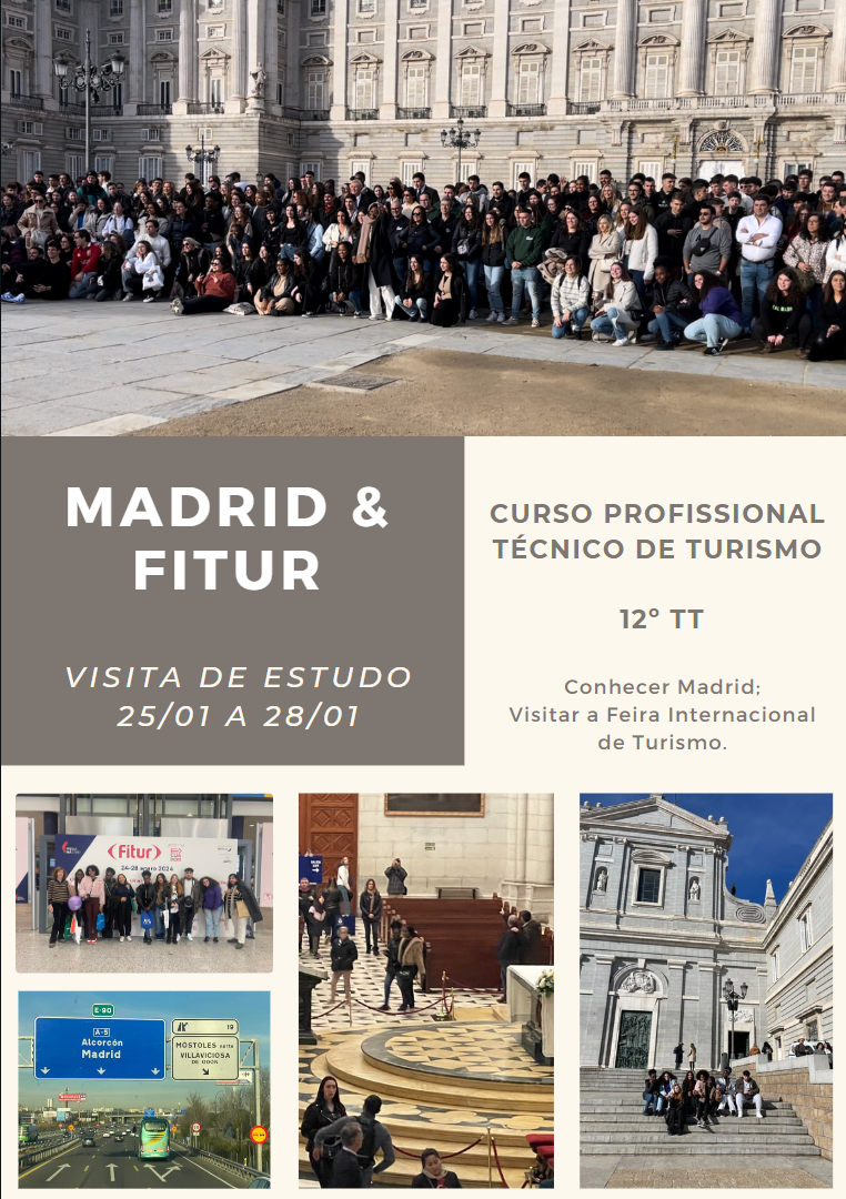 Read more about the article Visita de estudo do 12º TT a Madrid