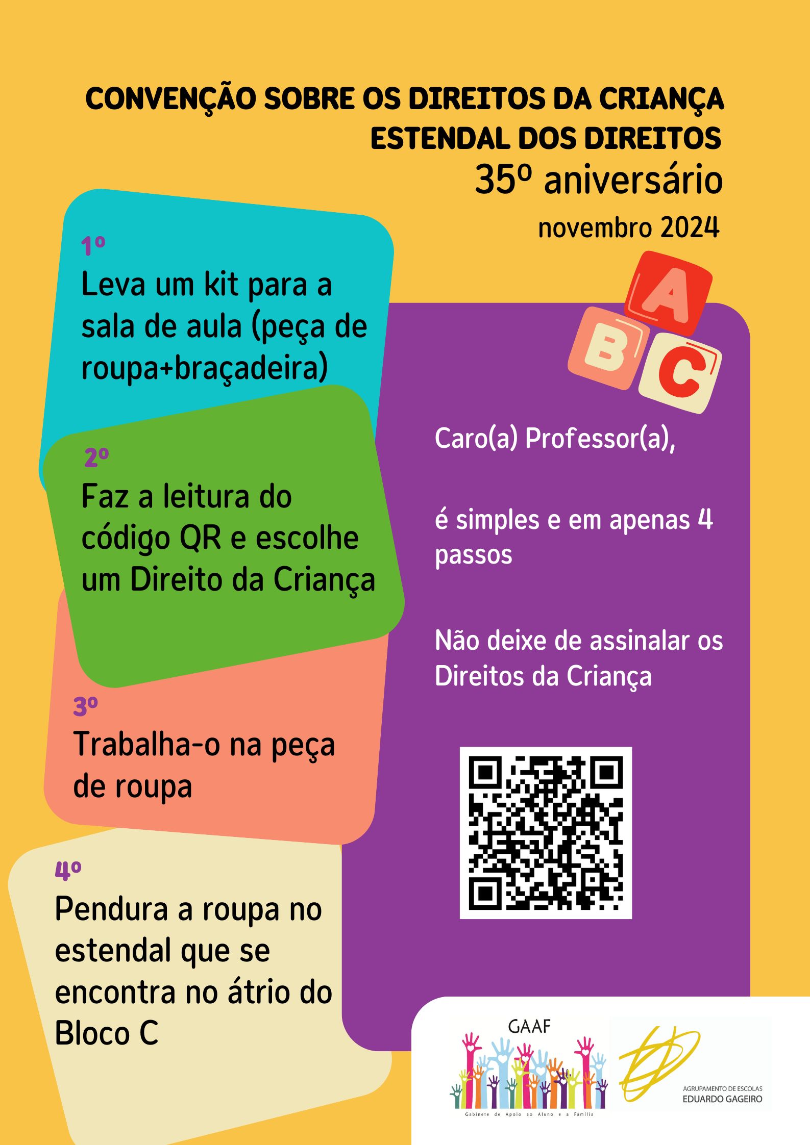 Read more about the article 35º aniversário da Convenção sobre os Direitos da Criança (CDC)